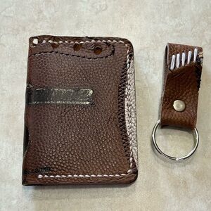 Vintage Football Genuine Leather Bifold Pocket Wallet Card Holder